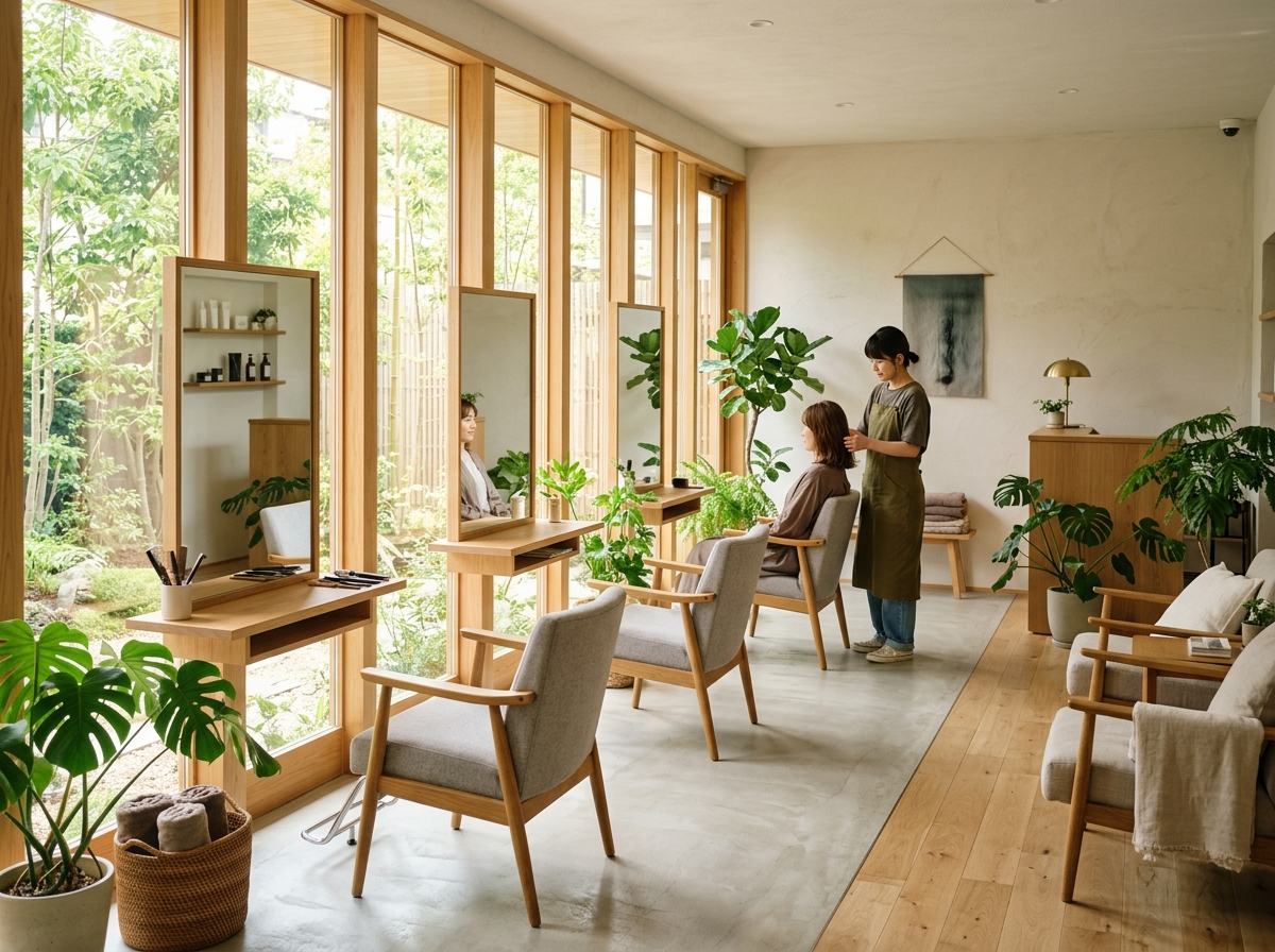 静かで落ち着きのある上質なサロン空間